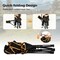 Goplus 1/2 PCS Folding Camping Chair with Footrest Adjustable Backrest Padded Cushion